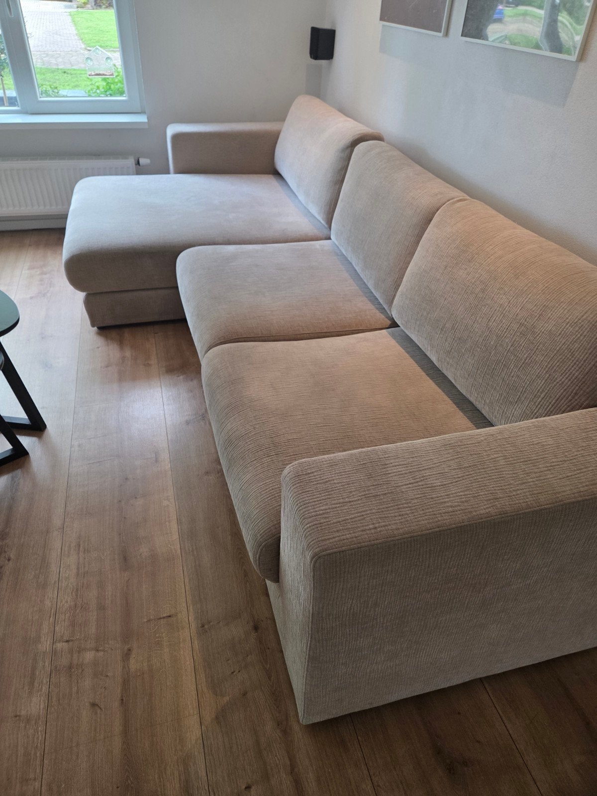 Luxe Loungebank met Chaise Longue - Nette Staat, Huis en Inrichting, Banken | Bankstellen, Ophalen, Vierpersoons of meer, Stof