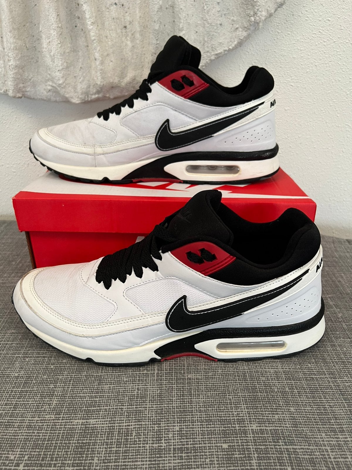 Air max bw wit zwart, Verzenden, Zo goed als nieuw, Wit