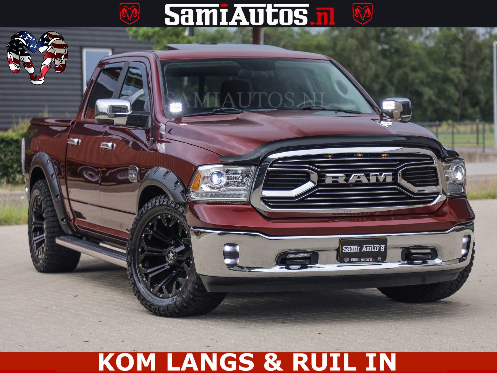 Dodge Ram 1500 HULK | 5.7 V8 | MARGE BTW VRIJ | LUCHTVERING, Auto's, Automaat, Gebruikt, 5654 cc, Met garantie (alle)