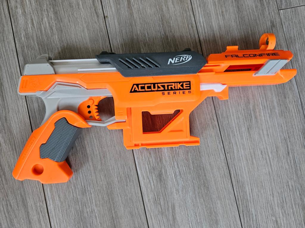 Nerf elite AccuStrike Falconfire, Ophalen of Verzenden, Zo goed als nieuw
