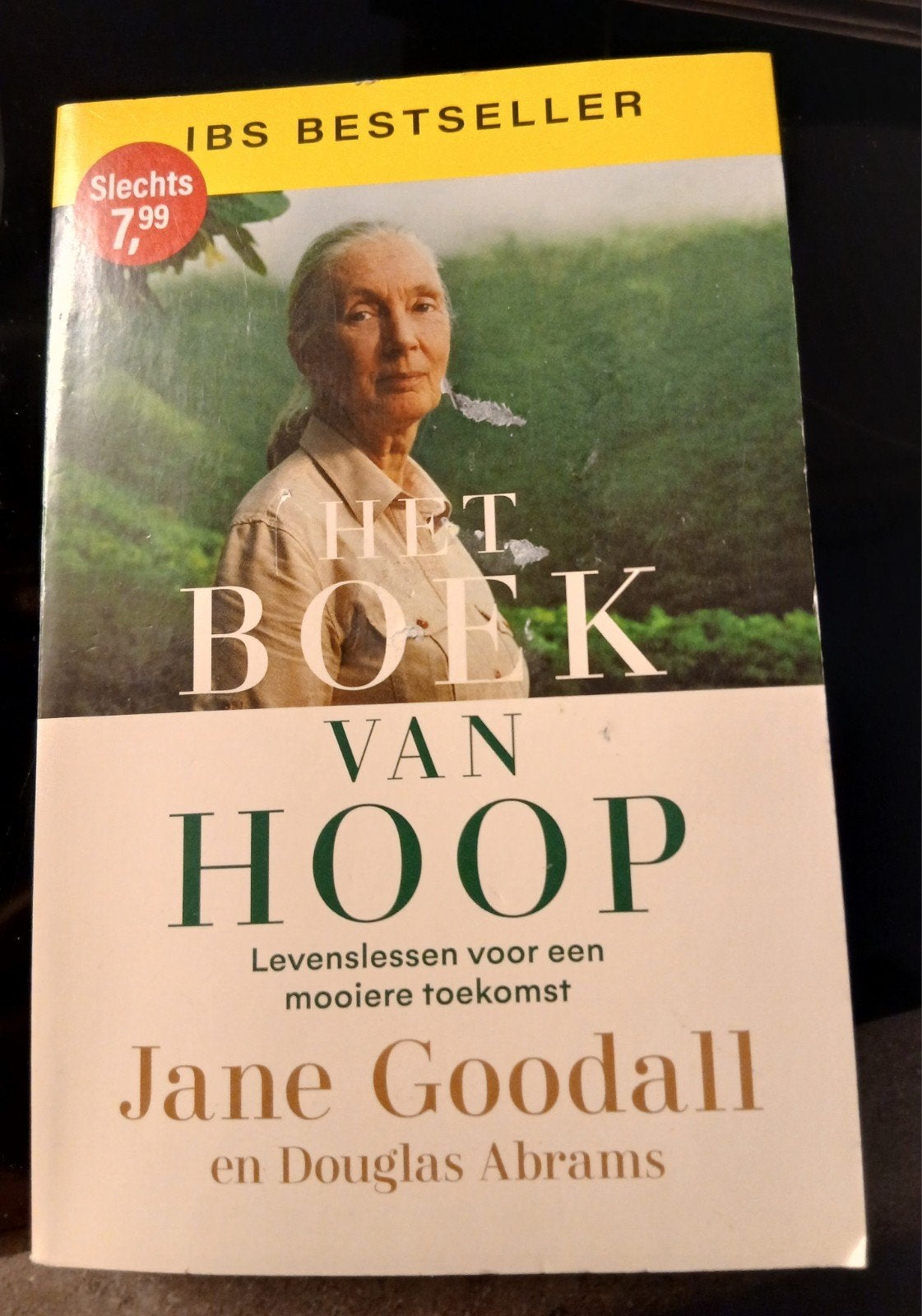 Het Boek van Hoop - Jane Goodall (IBS Bestseller), Ophalen of Verzenden, Zo goed als nieuw, Jane Goodall en Douglas Abrams, Nederland