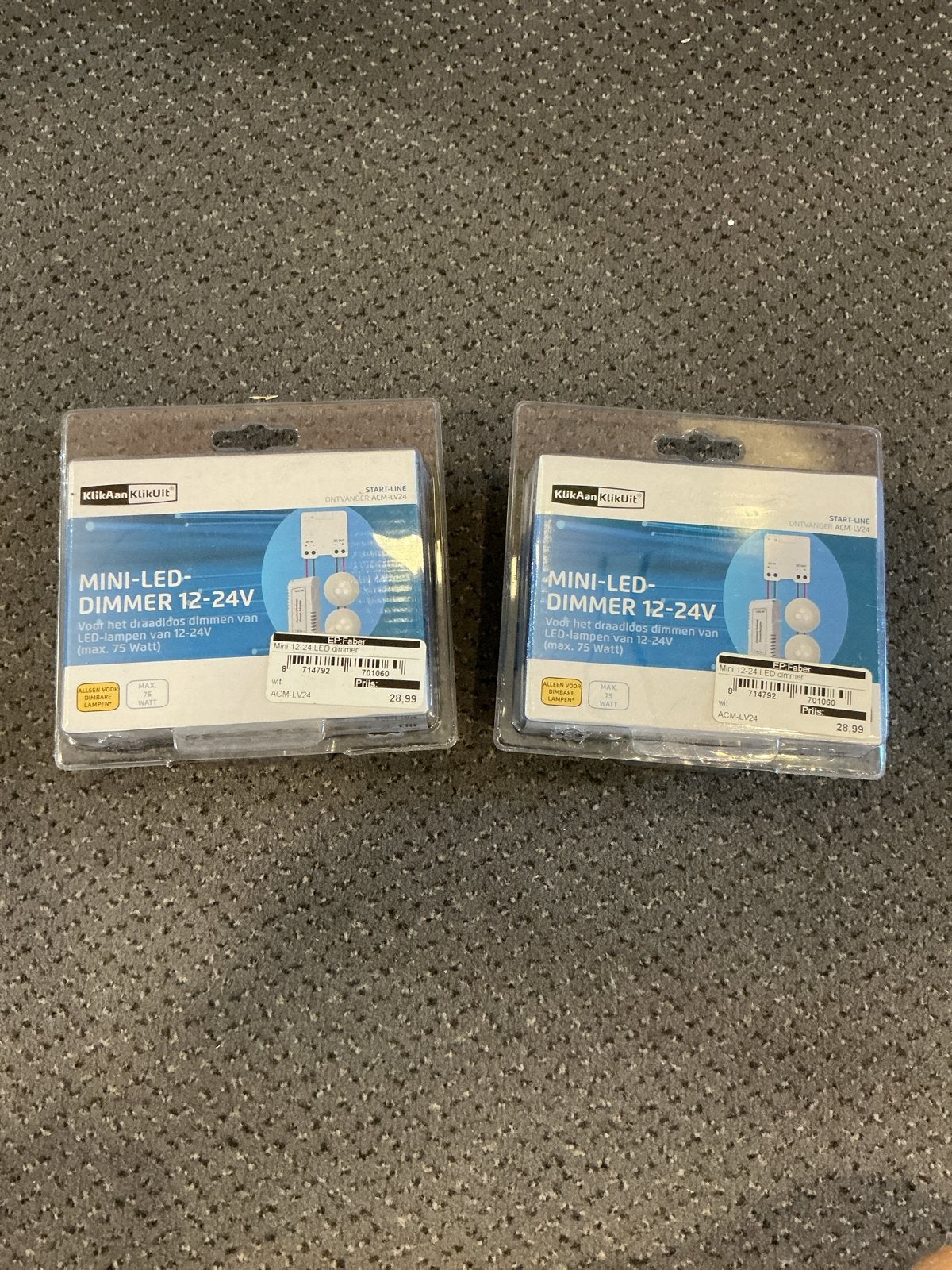 KlikAanKlikUit Mini-LED-dimmer 12-24V (2 stuks), Dimbaar, Ophalen of Verzenden, Nieuw, Overige merken