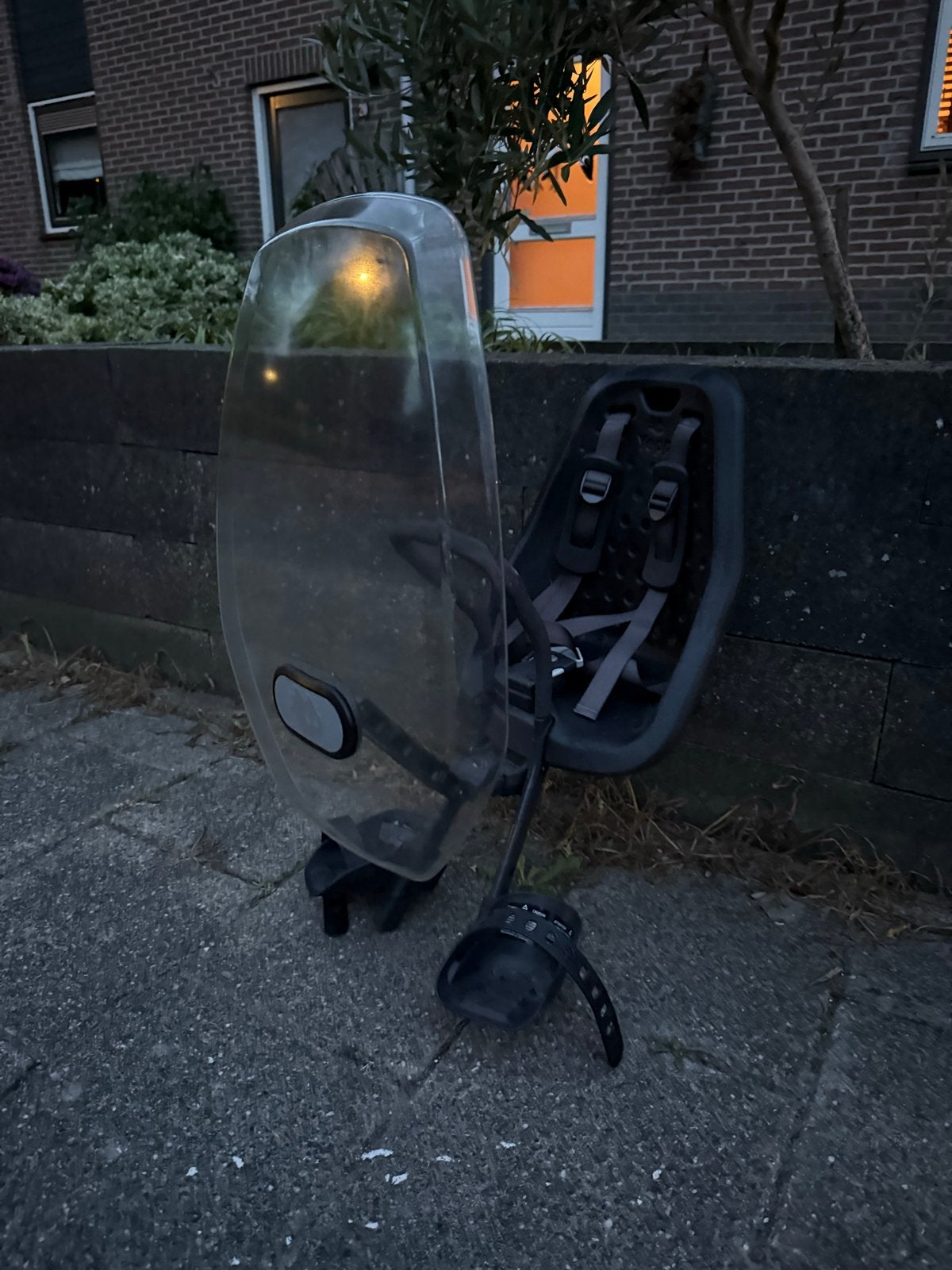 Yepp fietsstoeltje met windscherm - Gebruikt, Fietsen en Brommers, Ophalen, 0 t/m 18 kg, Voorzitje, Gebruikt