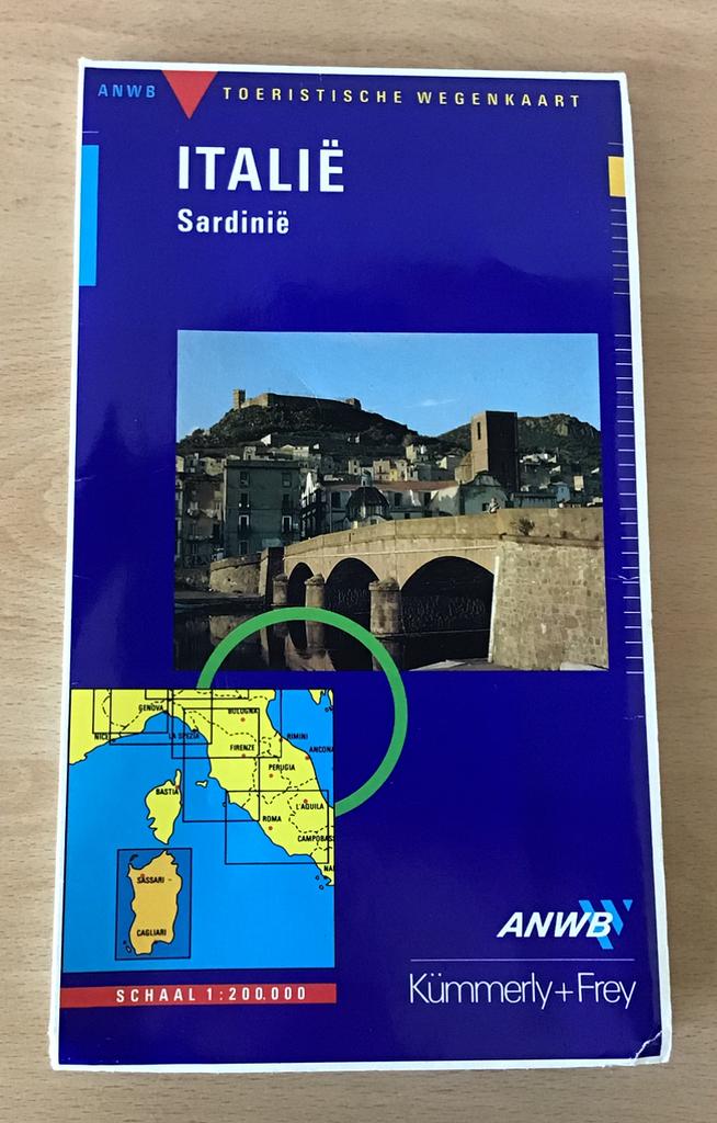 Sardinië /Italië Wegenkaart, Boeken, 2000 tot heden, Italië, Ophalen of Verzenden, Landkaart