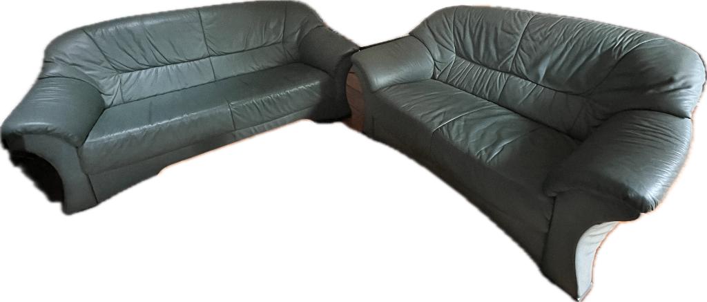 Bankstel groen/petrol - Schillig Longlife, Huis en Inrichting, Banken | Bankstellen, Ophalen, Gebruikt, 150 tot 200 cm, 75 tot 100 cm