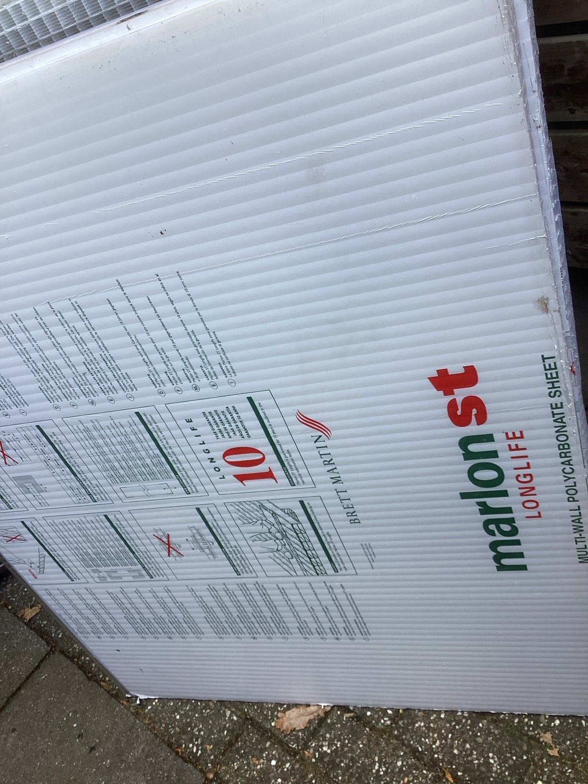 Marlon ST Longlife Polycarbonaat Plaat - Nieuw, Doe-het-zelf en Verbouw, Platen en Panelen, Ophalen of Verzenden, Nieuw, Overige materialen