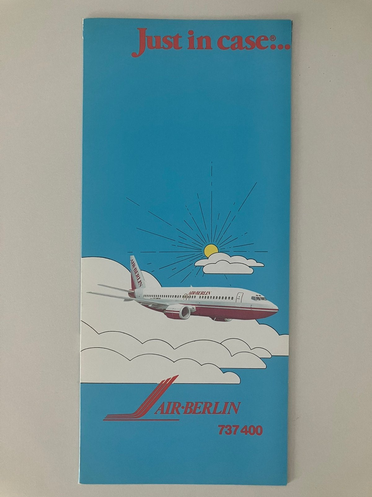 Safety card Air Berlin B737-400, Verzenden, Gebruikt, Overige typen