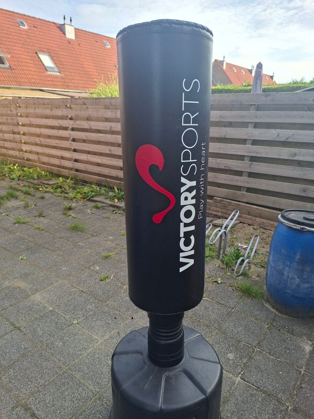 Victory Sports staande bokszak - Zwart, Sport en Fitness, Ophalen of Verzenden, Gebruikt, Bokszak