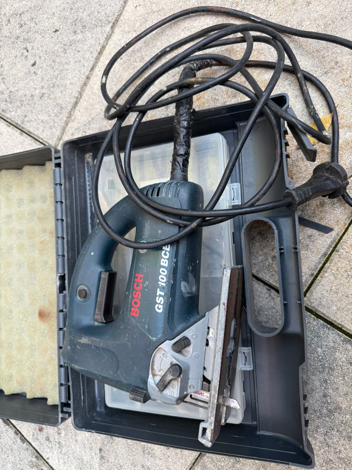 Te koop Decoupeerzaag Blauwe Bosch, Ophalen, Decoupeerzaag, Zo goed als nieuw, 30 tot 70 mm