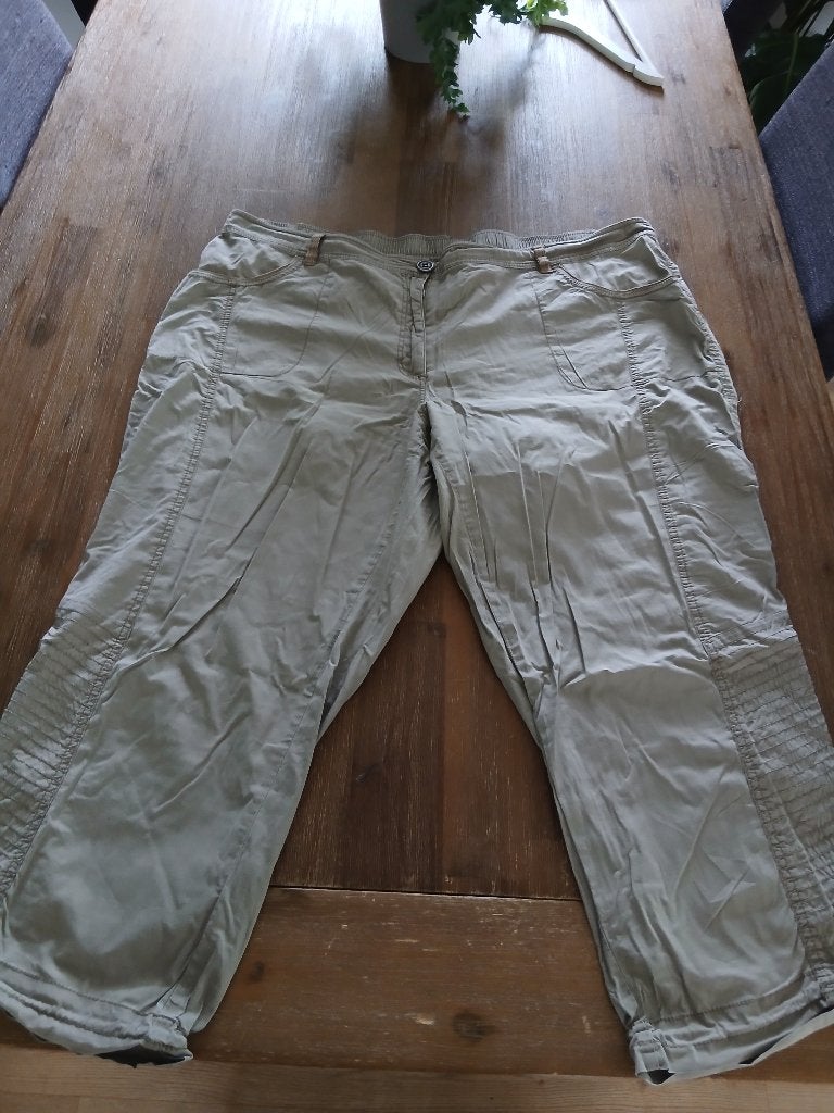 Ulla Popken broek, Beige, Maat 46/48 (XL) of groter, Ulla Popken, Ophalen of Verzenden