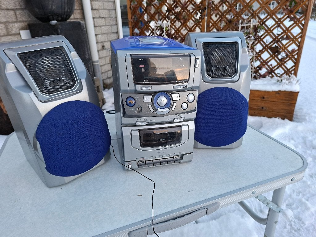 vintage modern audiosonic stereoset cd radio en cassettedeck, Audio, Tv en Foto, Overige merken, Gebruikt, Microset, Ophalen of Verzenden