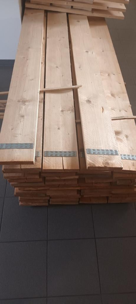 Nieuw stijgerhout 5 meter lang., Tuin en Terras, Ophalen of Verzenden, Nieuw, 250 cm of meer, Planken