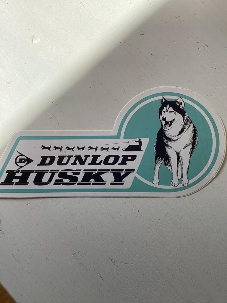 Sticker Dunlop Husky, Verzenden, Zo goed als nieuw, Merk