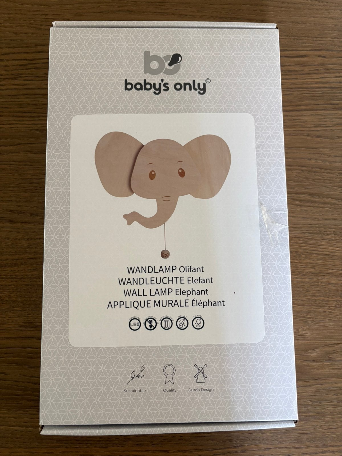 Baby’s Only lamp olifant NIEUW, Ophalen of Verzenden, Zo goed als nieuw