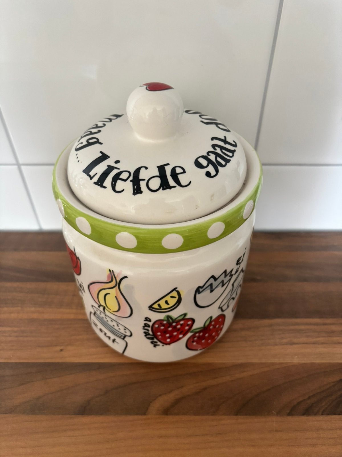 Blond Amsterdam pot, Ophalen, Zo goed als nieuw, Overige materialen, Pot, Bus of Blik