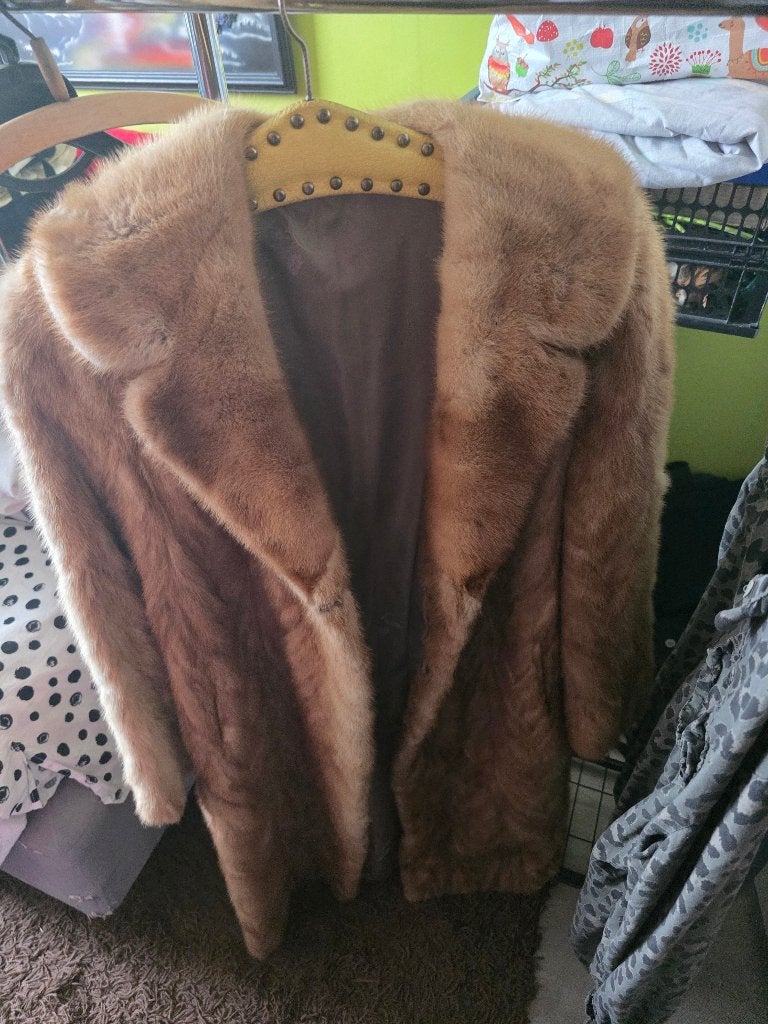 Bontjas, Maat 38/40 (M), Ophalen of Verzenden, Zo goed als nieuw, Bruin