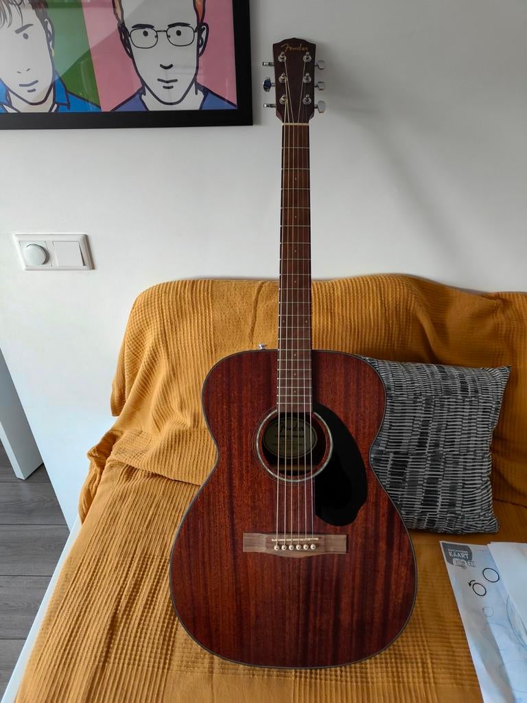 Fender CC-60s mahogany, Muziek en Instrumenten, Snaarinstrumenten | Gitaren | Akoestisch, Ophalen, Zo goed als nieuw, Western- of Steelstringgitaar