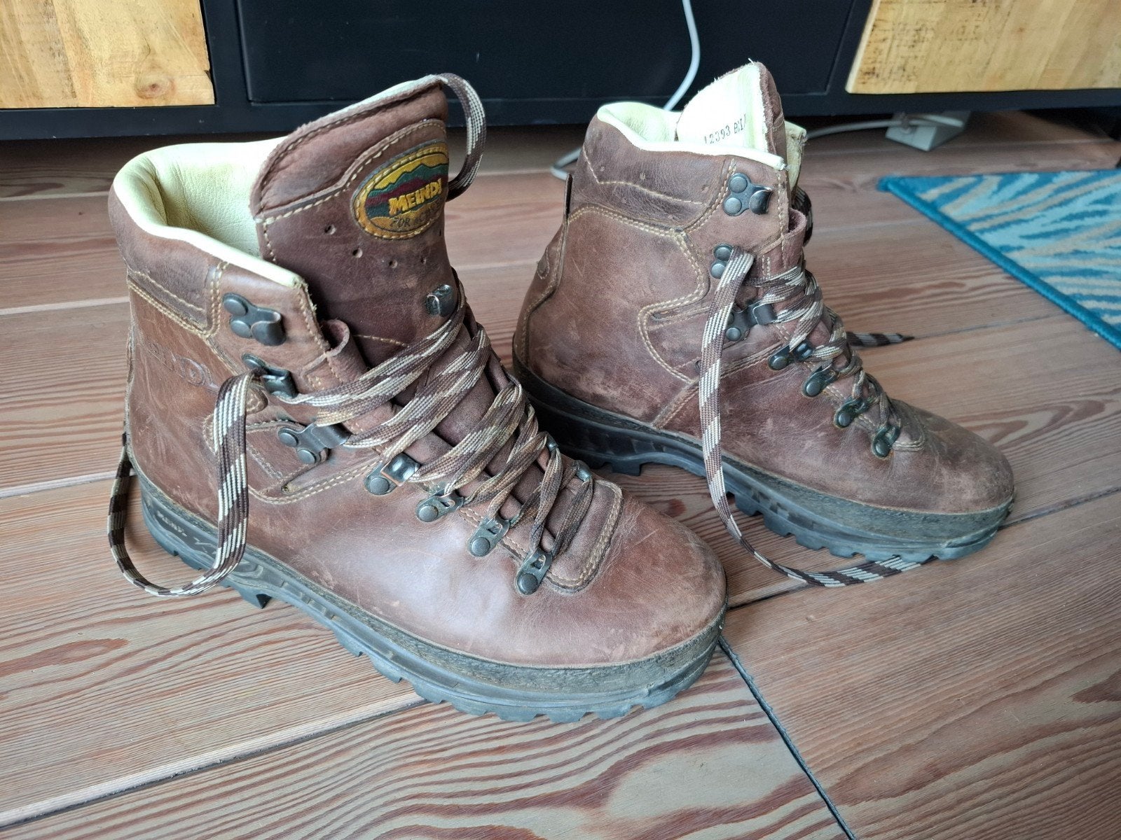 Meindl leren wandelschoenen Digafix maat 42 / 27 cm vibram, Ophalen of Verzenden, Gebruikt, Schoenen