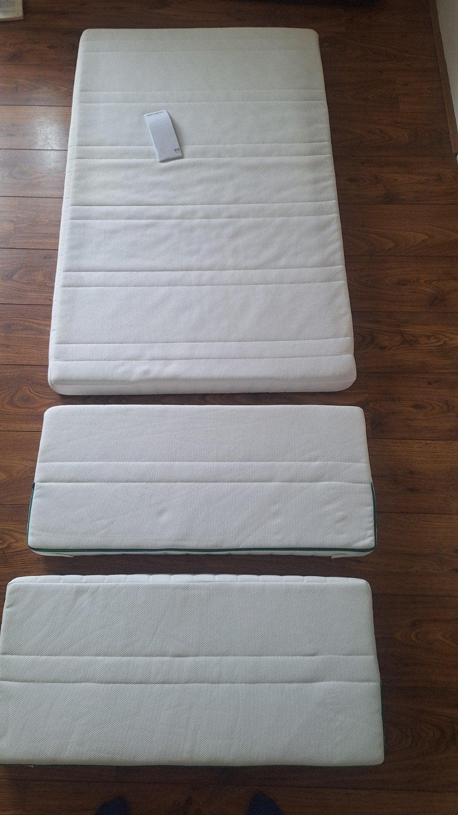 IKEA NATT SMYG matras 130cm + 2x 35cm (totaal 200cm), Ophalen, Gebruikt, Eenpersoons, 140 cm