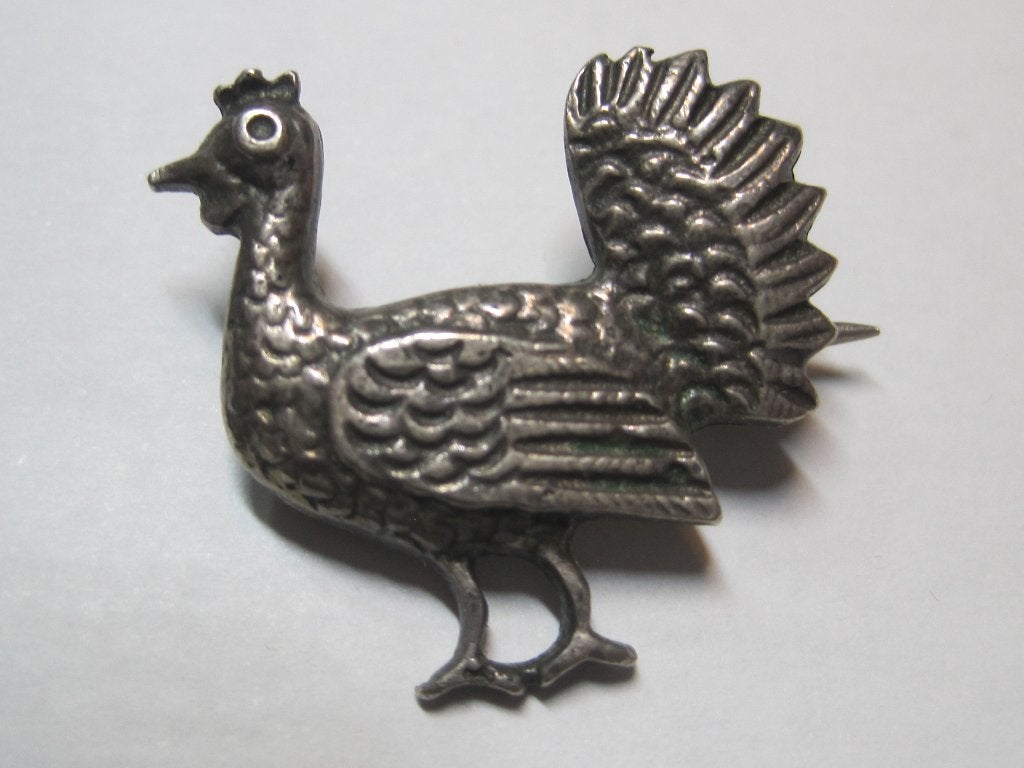 Antiek broche circa 1920, Sieraden, Tassen en Uiterlijk, Ophalen, Zilver, Broche