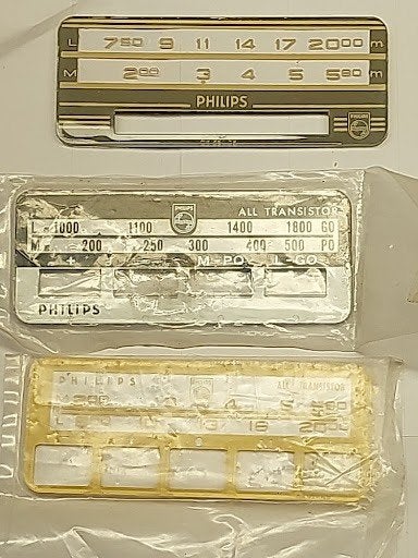 Originele Vintage Philips Autoradio Afstemplaatjes 50'/60', Auto diversen, Ophalen of Verzenden, Zo goed als nieuw