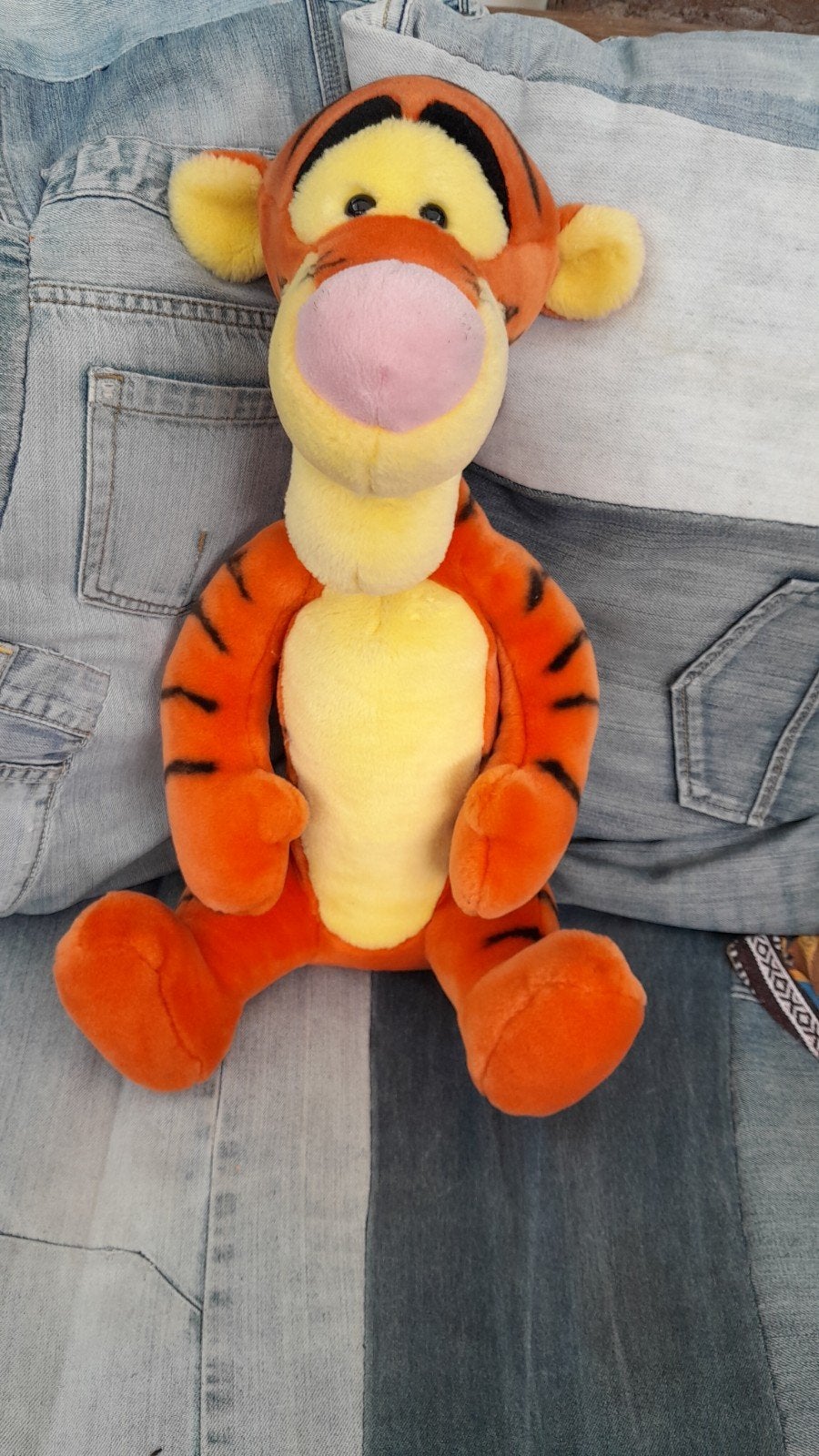 Tijgertje knuffel van Winnie de Poeh - 50 cm, Oranje, Gebruikt, Disney, Ophalen of Verzenden