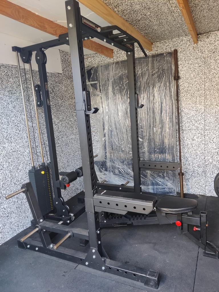 Barbarian Line Halfrack met Lat Pulldown Optie, Armen, Zo goed als nieuw, Barbarian line, Ophalen