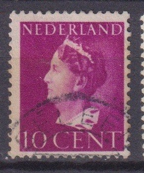 Nederland 1940 335 Kon. Wilhelmina GELEEN, Verzenden, Gestempeld, Koningshuis