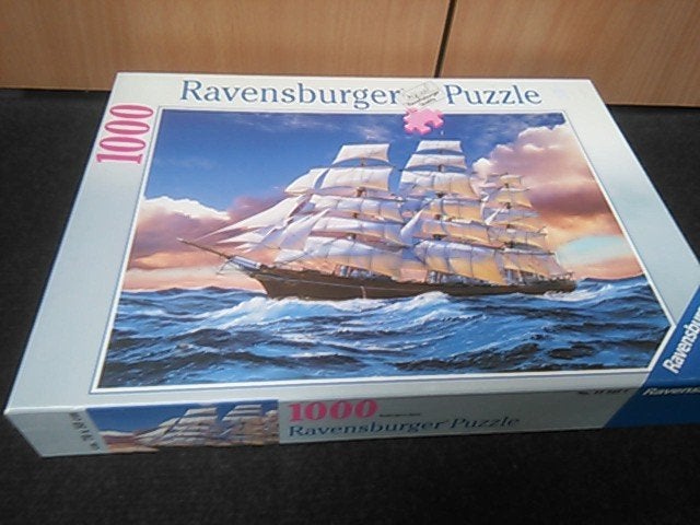 ravensburger schip op zee, Ophalen, 500 t/m 1500 stukjes, Gebruikt, Legpuzzel