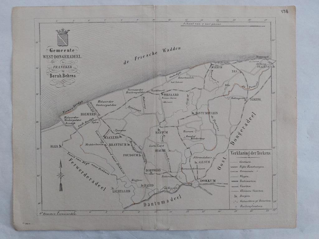 33 / Gemeente West Dongeradeel met o.a. Dokkum, Ophalen of Verzenden