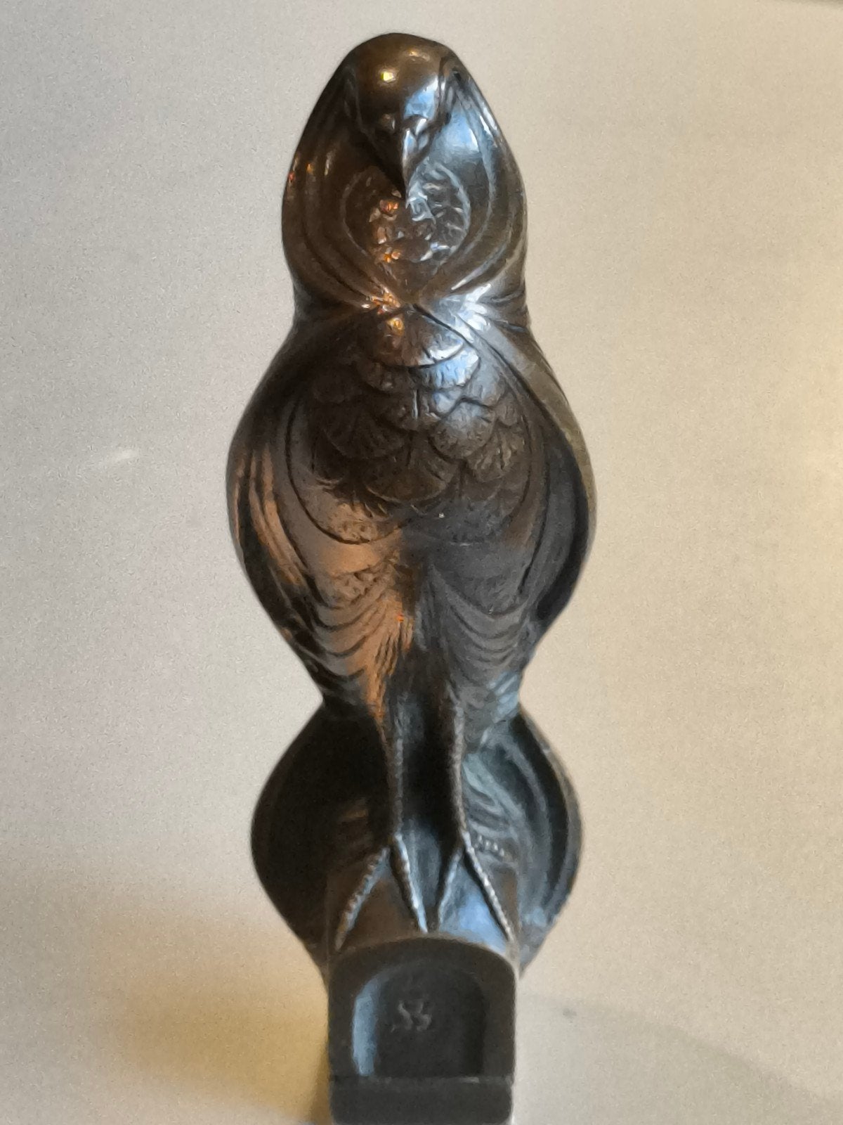 Art Deco brons lakstempel gesigneerd, Ophalen of Verzenden