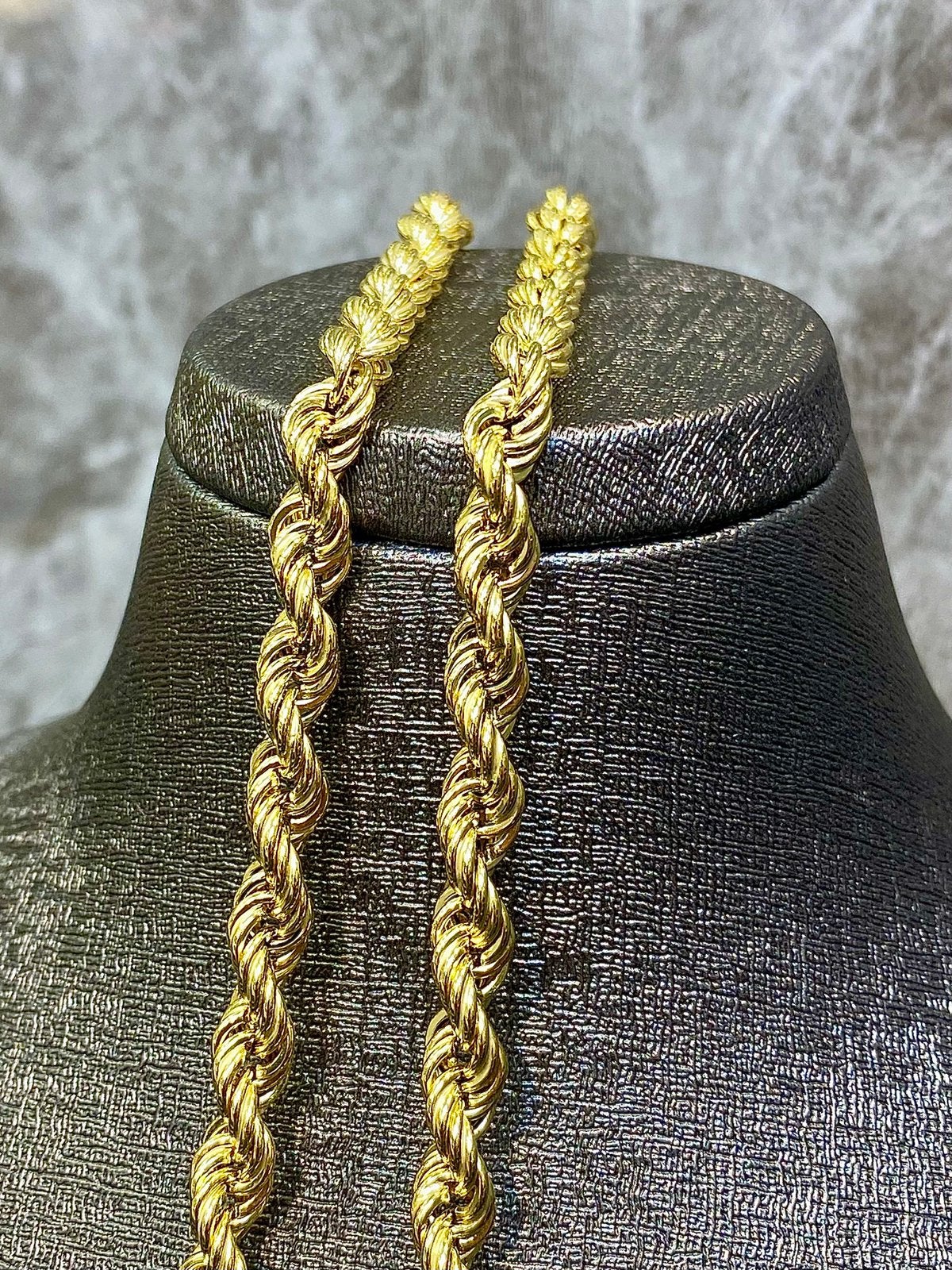 14k Gouden Rope Ketting, Sieraden, Tassen en Uiterlijk, Verstelbaar, Nieuw, Ophalen of Verzenden, Goud