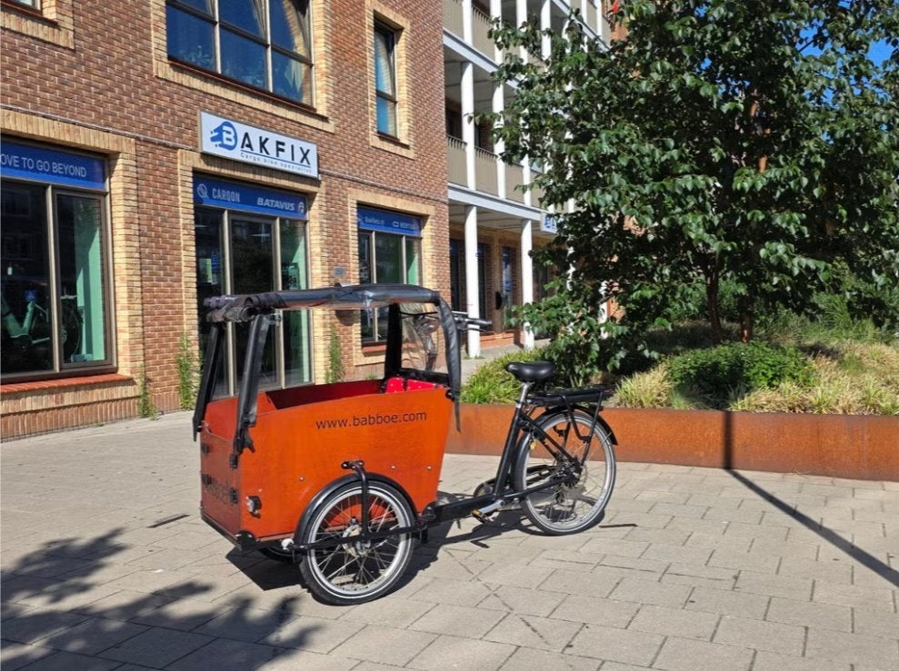 2de hands elektrische Babboe Big hondenbakfiets, Fietsen en Brommers, Gebruikt, -, -, Elektrisch