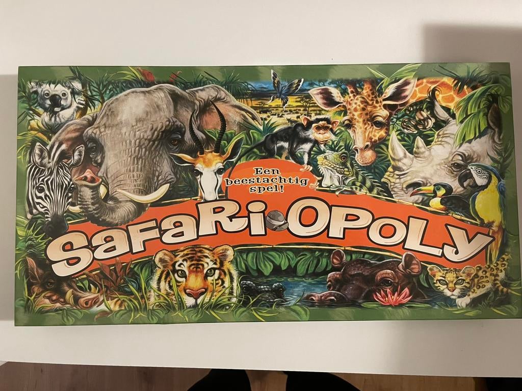 Bordspel Safari-opoly, Ophalen of Verzenden, Zo goed als nieuw