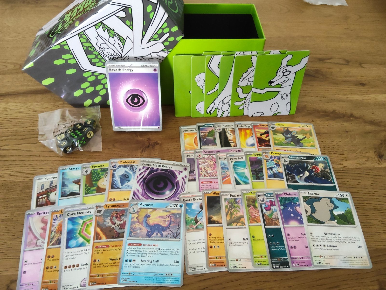 Perfect order etb met Pokémon kaarten, Ophalen of Verzenden, Zo goed als nieuw, Meerdere kaarten