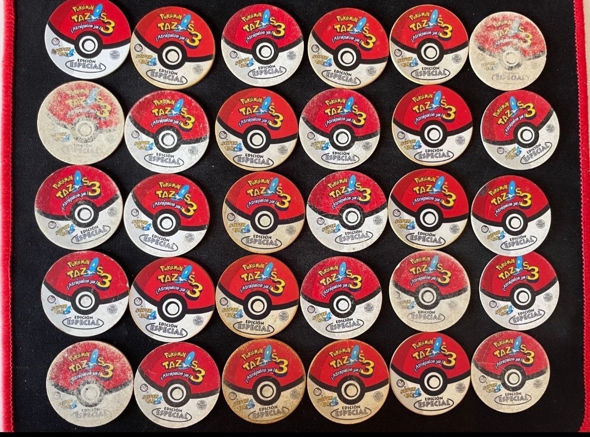 Gezochte Pokémon Tazos 3 Edición Especial, Ophalen of Verzenden, Gebruikt, Losse kaart