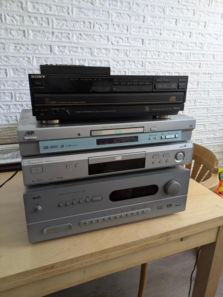 Diverse Audio- en Videoapparatuur: Sony, JVC, Philips, NAD, Ophalen of Verzenden, Gebruikt, Cd-speler, JVC