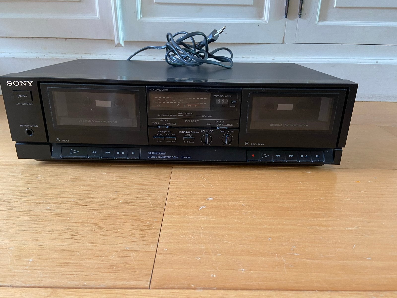 Sony TC-W310 Dubbel Cassettedeck - Vintage Audio, Ophalen of Verzenden, Dubbel, Sony, Tape counter
