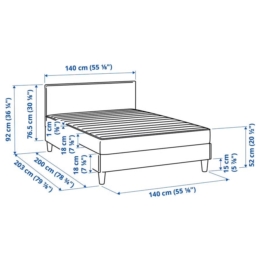 Foto 2 van Boxspring 140x200 in uitstekende conditie