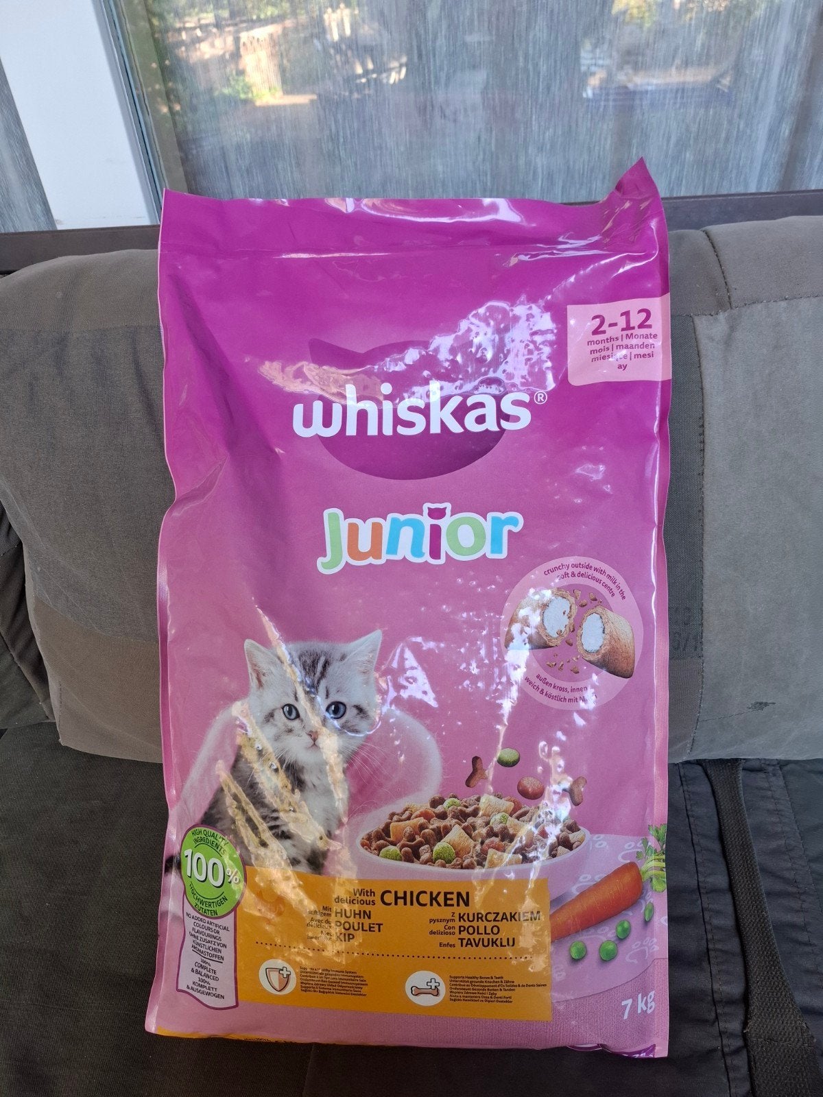 Whiskas  junior kip kattenvoer 7 kilo, Dieren en Toebehoren, Ophalen, Kat