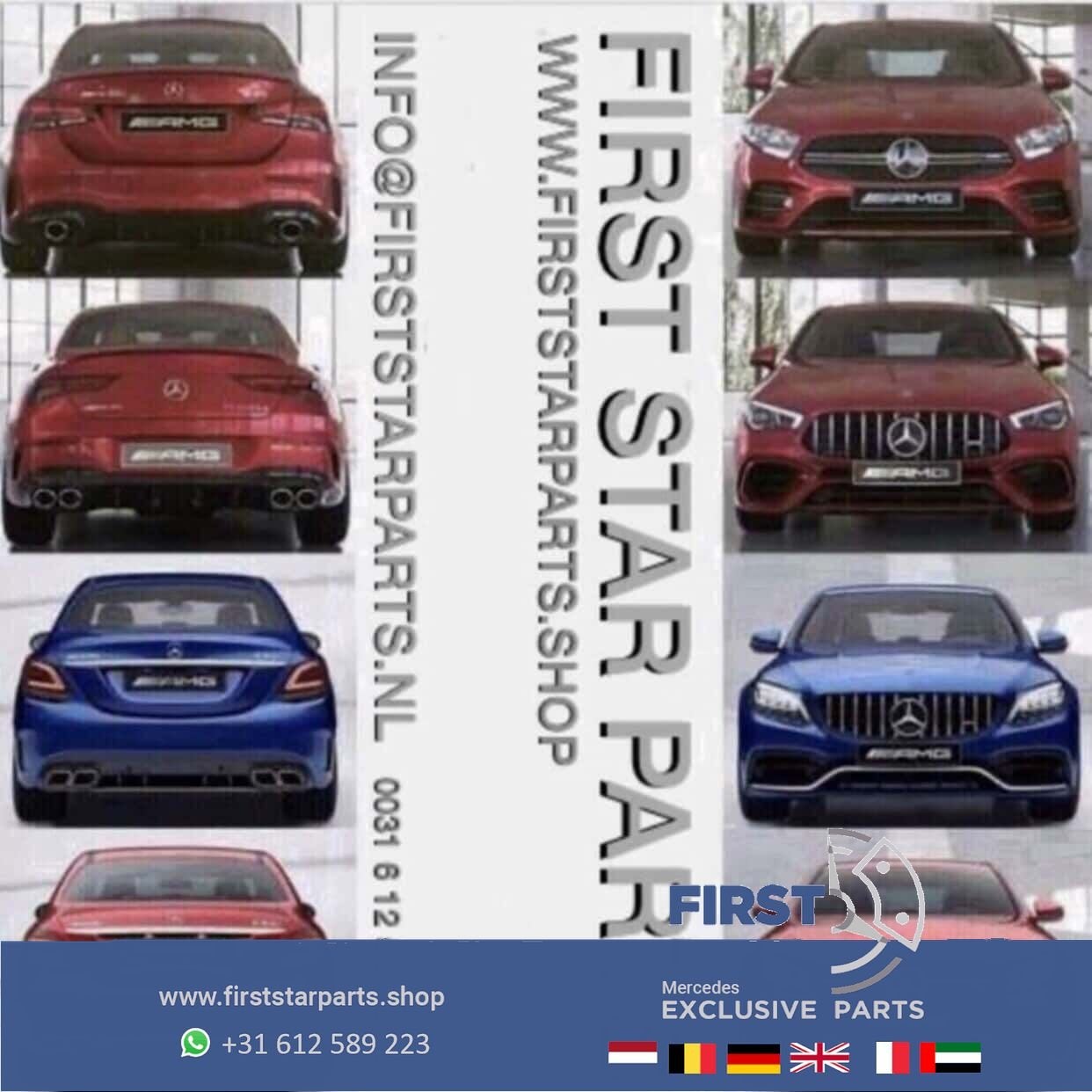 W205 C63S C63 S LOGO EMBLEEM Mercedes C Klasse 2014-2022 63S, Gebruikt, -, Ophalen of Verzenden, Achter