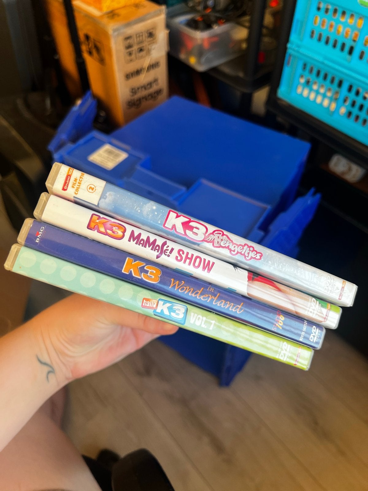 K3 DVD Collectie: Engeltjes, Mamajé Show, Wonderland, Vol 1, Gebruikt, Verzamelbox, Alle leeftijden, Familie