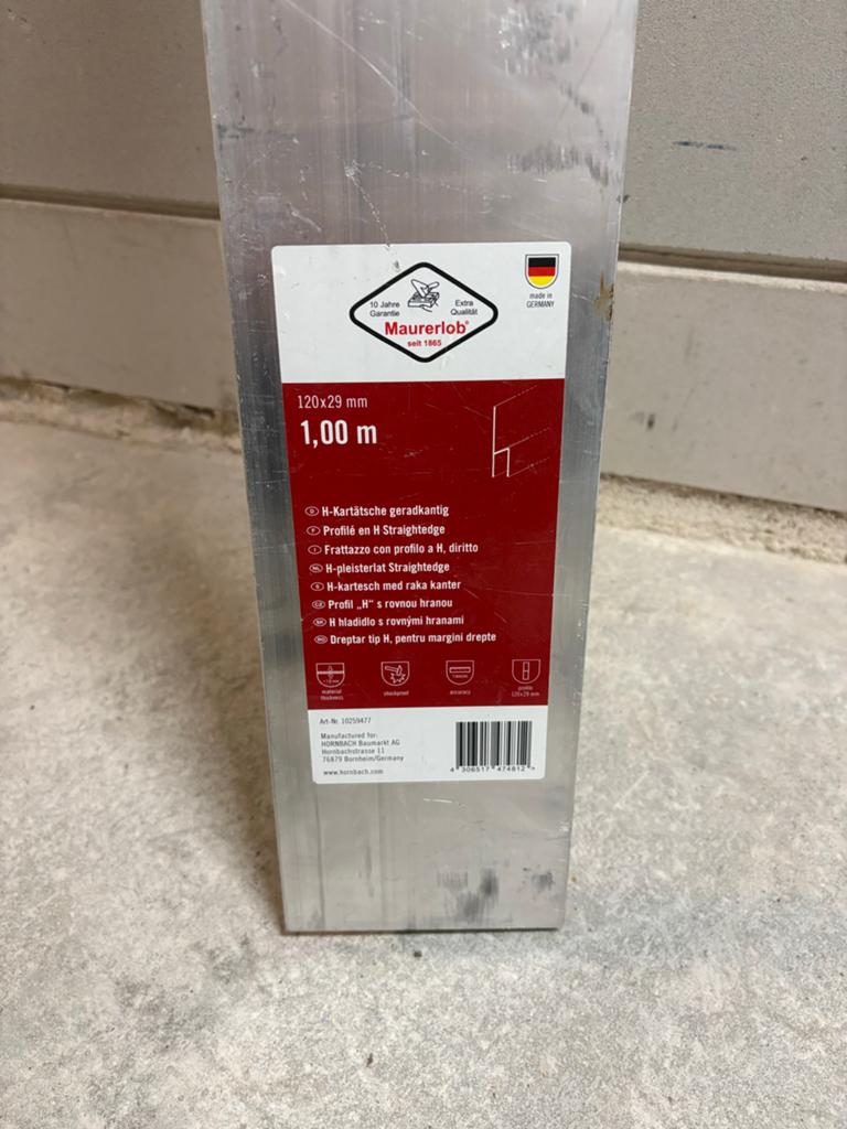 Afrijlat Maurelerlob 120x29 mm, 1.00 m, Ophalen, Nieuw, Aluminium
