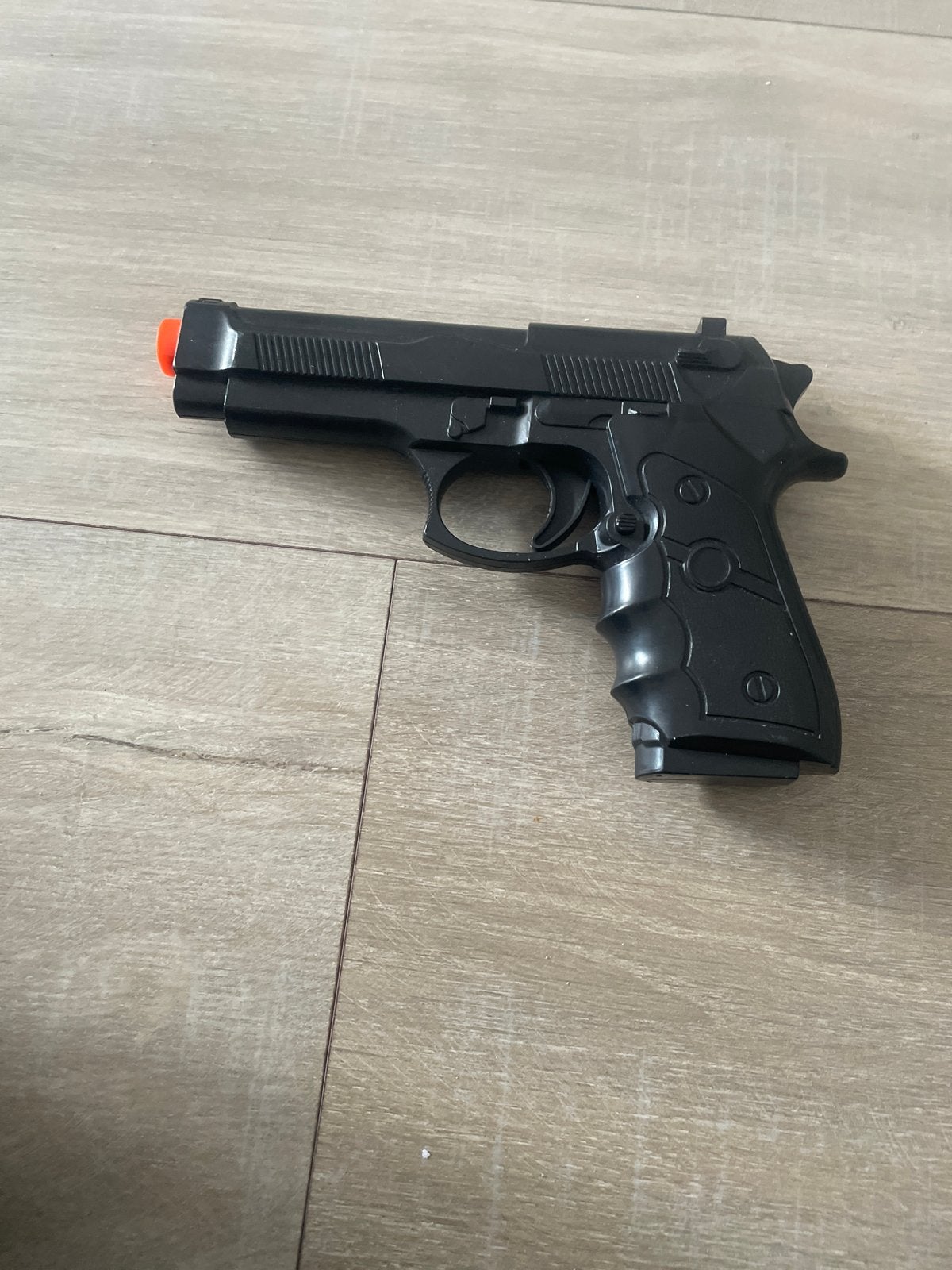 Speelgoedpistool met oranje tip, Ophalen of Verzenden, Gebruikt