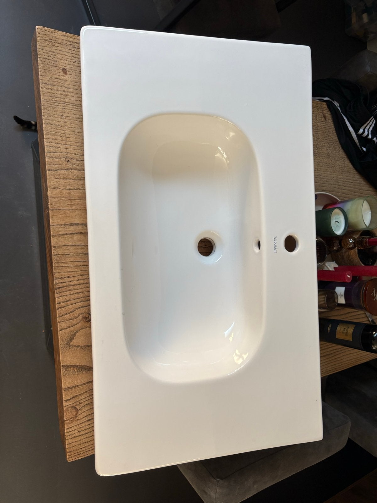 Nieuwe Duravit D-Code Wastafel - Wit, in doos, Doe-het-zelf en Verbouw, Sanitair, Ophalen, Nieuw, Steen, Wastafel