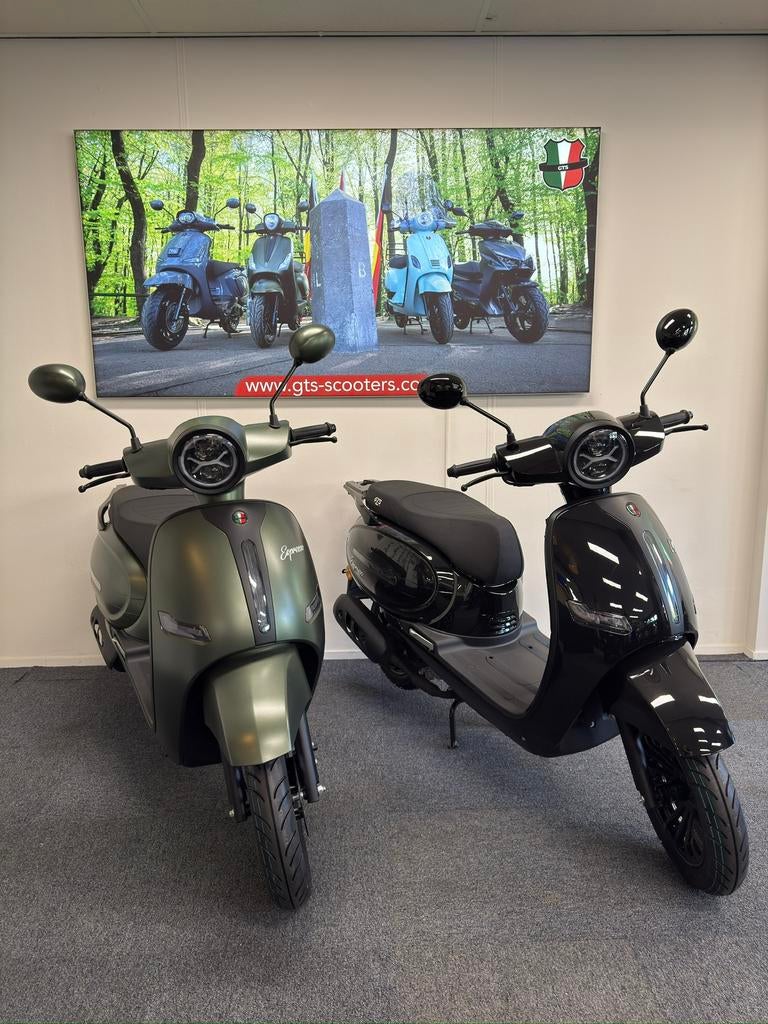 GTS Espresso Scooter-Tijdloos| Stijlvol| 25km/45km| Rijklaar, Ophalen, Overige modellen, Maximaal 45 km/u, Nieuw