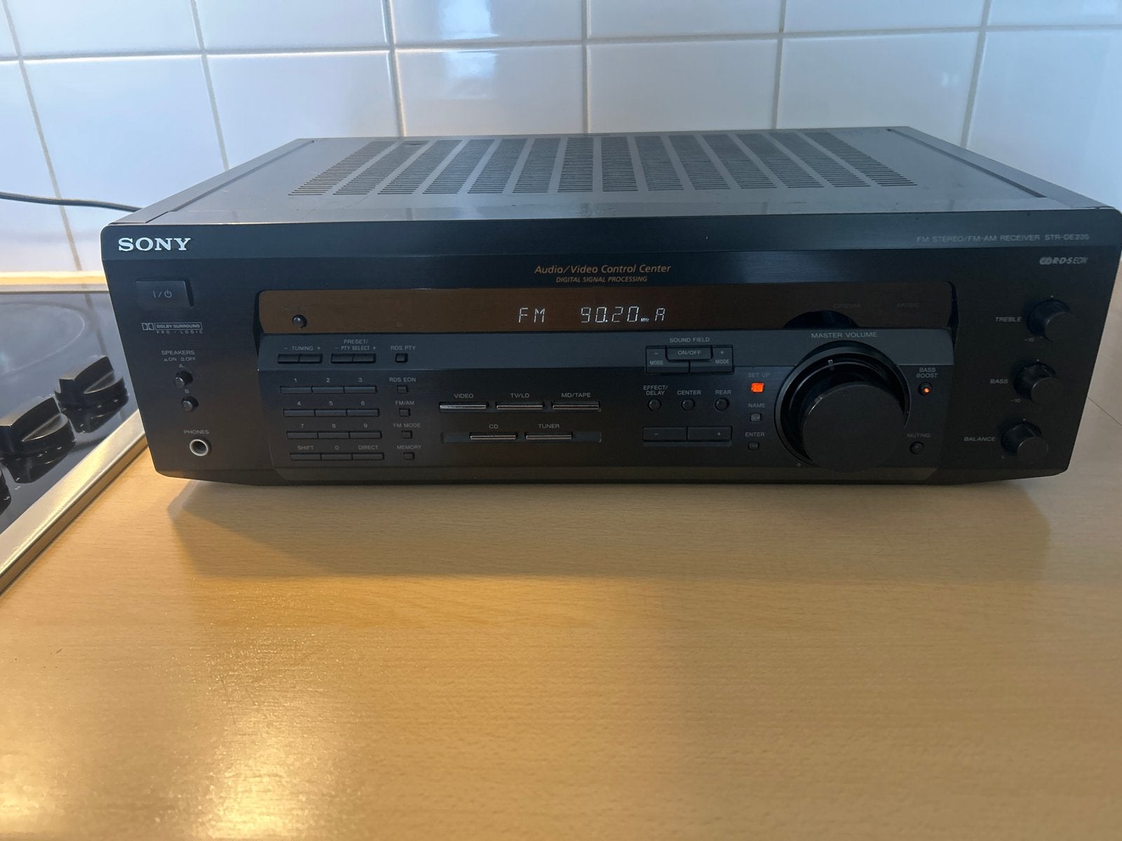 Sony STR-DE235 FM Stereo/FM-AM Receiver, Gebruikt, Ophalen of Verzenden, Sony, Minder dan 60 watt