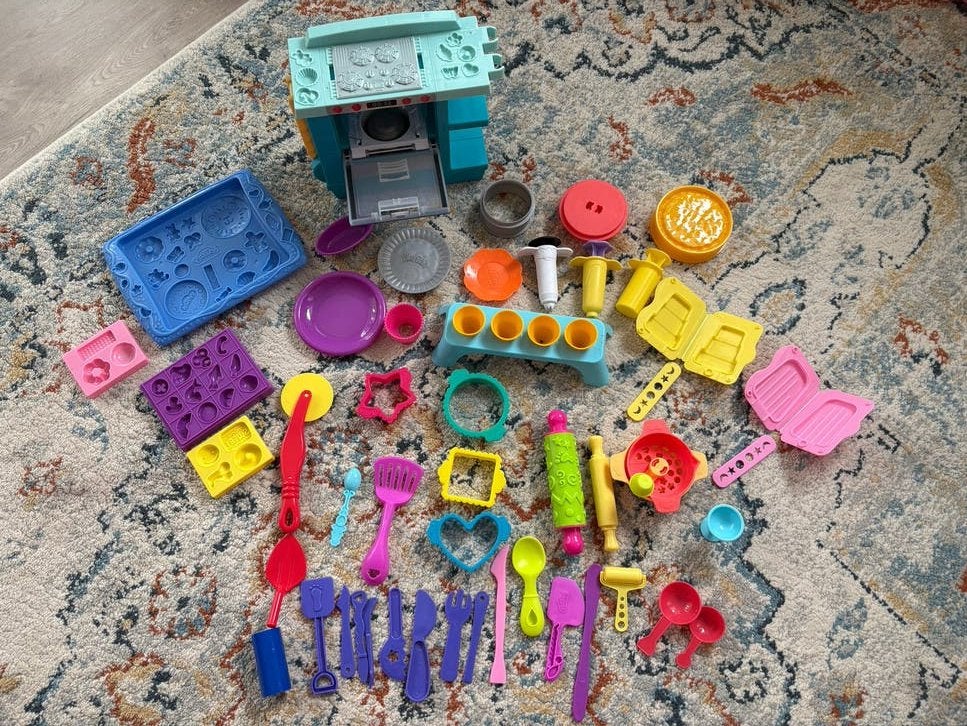Play-Doh Keuken Speelset met veel accessoires, Ophalen of Verzenden, Gebruikt, Jongen of Meisje