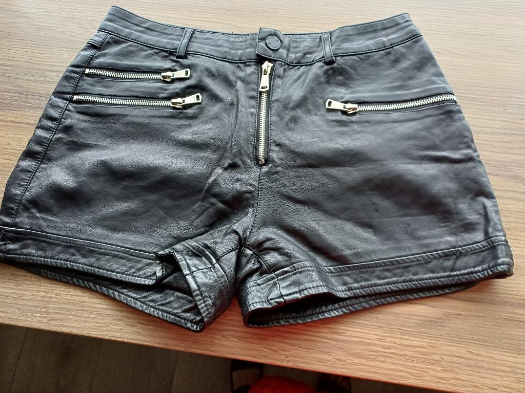 korte zwart nepleer broek Toxik3 mt M, Maat 38/40 (M), Kort, Zwart, Ophalen of Verzenden