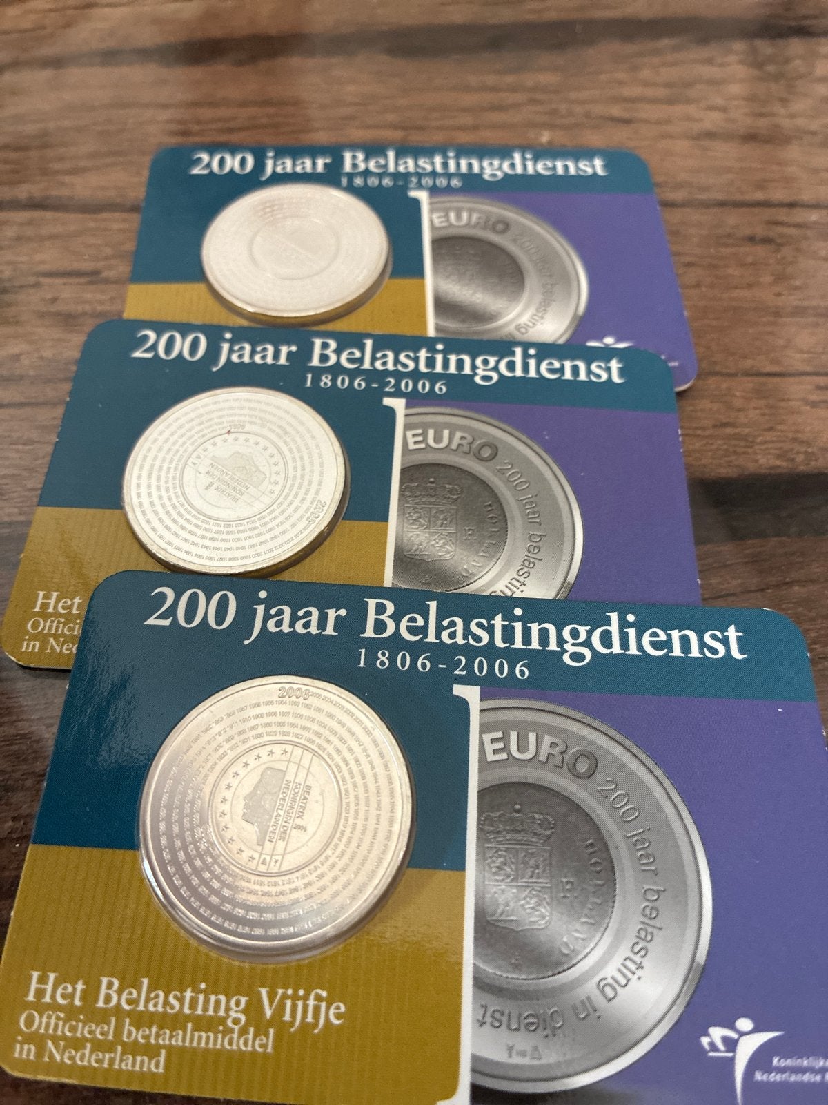 Het Belasting Vijfje - 200 jaar Belastingdienst (2006), Ophalen of Verzenden, Koningin Beatrix, 5 gulden, Losse munt
